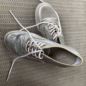 Silver sequin VANS women 7